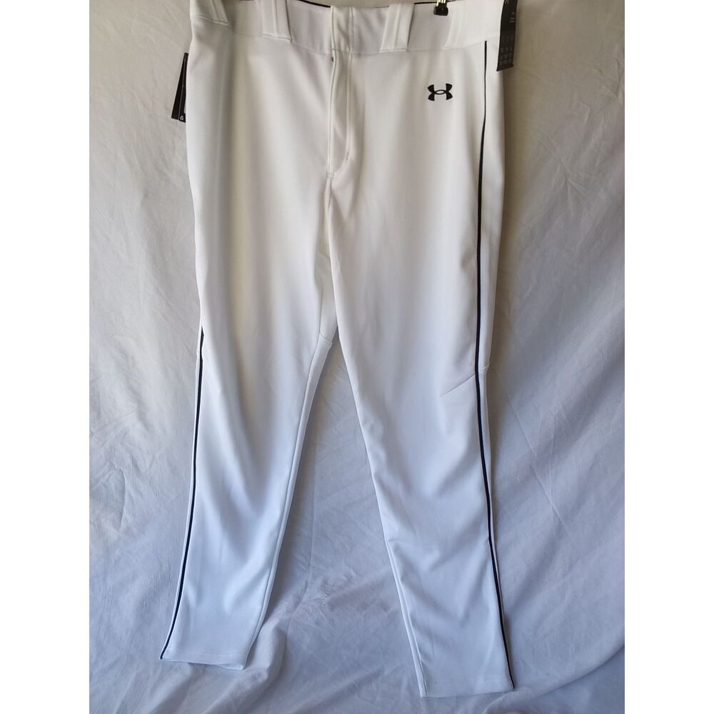 New NWT Under Armour XL White Baseball Pants